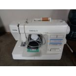A Brother Celebrity 21 electric sewing machine with pedal