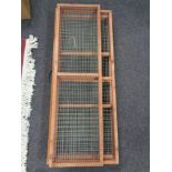 A folding rabbit hutch