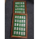 Two sets of players and wills cigarette cards - cricket and football (Af)