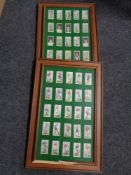 Two sets of players and wills cigarette cards - cricket and football (Af)