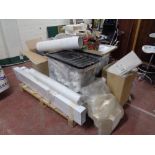 A pallet of plumbing and sundry items etc