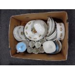 A box of J & G Meakin tea and dinner ware