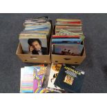 Two boxes of vinyl lps, Shirley Bassey, compilations,