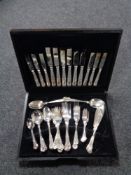 A canteen of Viners stainless steel cutlery