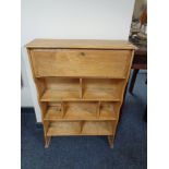 A set of pine open shelves