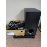 An LG dvd surround sound system