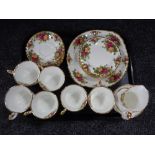 A 21 piece Royal Albert Old Country Roses tea service
