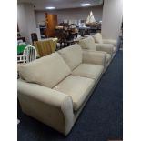 A three piece lounge suite