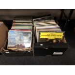 Two boxes of LP's