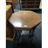 An Edwardian octagonal occasional table