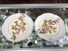 A pair of Royal Worcester cabinet plates