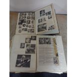 Two scrap books containing cuttings, classical musical artists,