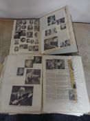 Two scrap books containing cuttings, classical musical artists,