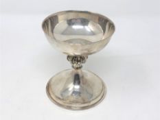 An Elizabeth II silver goblet, Edward Albert Jones, Birmingham 1971, engraved 'Lincoln Cathedral,