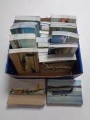 A box of approximately 1000 aviation postcards