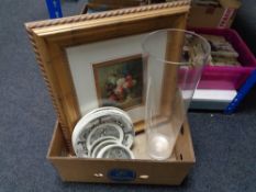 A box of twelve Wedgwood dinner and side plates depicting African wildlife,