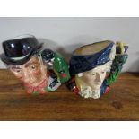 Two large Royal Doulton character jugs - Bonny Prince Charlie and The Walrus & Carpenter