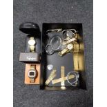 A box of assorted lady's and gent's watches, Swiss emperor,