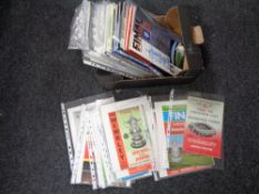 A box of mid century and later FA cup final programmes