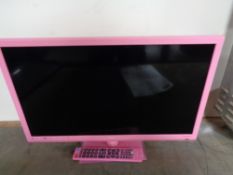 A Technika 24 inch lcd tv with remote (pink)