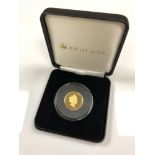 A Queen Elizabeth II 2018 gold coin,