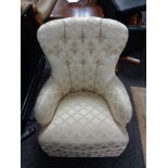A Victorian style bedroom chair