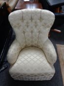 A Victorian style bedroom chair