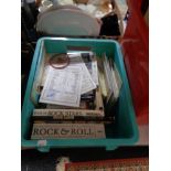 A box of Rock and Roll encyclopedia,