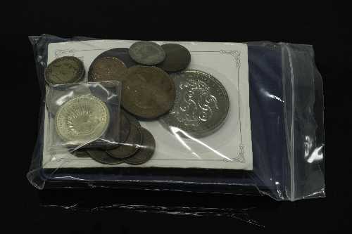 A collection of coins to include - 1797 cart wheel penny, £2 coins, commemorative crown, - Image 2 of 2