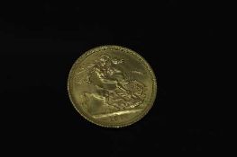 A gold full sovereign - 1974