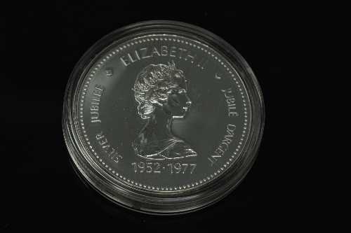 A Canadian silver commemorative dollar 1952 - 1977. - Image 2 of 2