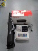 A Sharp XE-102 cash register - no key,