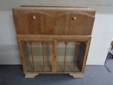 A 1930's bureau cocktail cabinet CONDITION REPORT: Width 107 cm x Depth 34 cm x