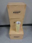 Four boxes of of transparent packing tape (144 rolls approximately)