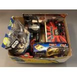 A quantity of boxed Star Wars models including Star Wars Episode I Darth Maul, Rubix cube puzzle,