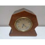 An early twentieth century Swiss made Art Deco eight day mantel clock