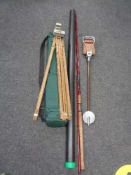 A two piece fishing rod,