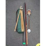 A two piece fishing rod,