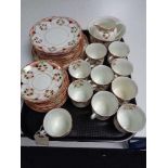 A tray of antique Anchor china tea service