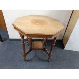 An Edwardian mahogany occasional table