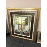 After Ken Howard : Springtime at Oriel, reproduction in colours, numbered 58/175, signed in pencil,