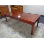 A Chinese style rectangular coffee table