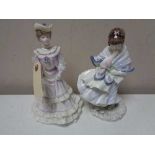 A Coalport Golden Age figure - Louisa at Ascot 1102/12500,