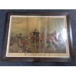 An antiquarian framed lithograpic print - What will they say of this in England?