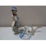 A Lladro collector's society figure - 1990 Baseball player,