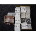 A box of Formato black and white 10 cm x 10 cm wall tiles