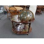 A globe drinks trolley CONDITION REPORT: Good structural condition,