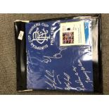 An authentic signed football shirt - Rangers European Cup Winners 1972.