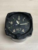 A Second World War altimeter with forces arrow, probably from a bomber, up to 45,