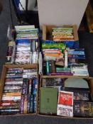 A pallet of books and dvds,